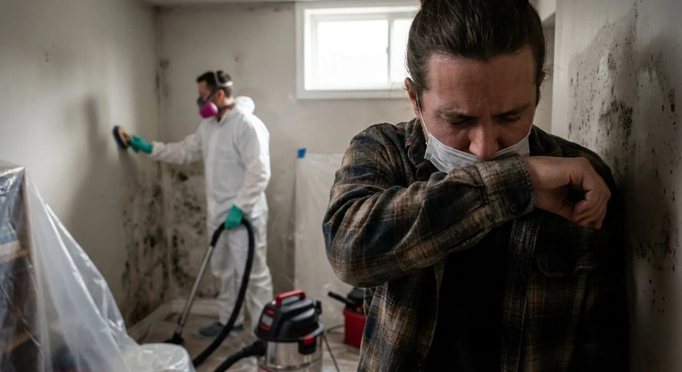 Professional mold removal work - What health issues can arise from untreated mold?